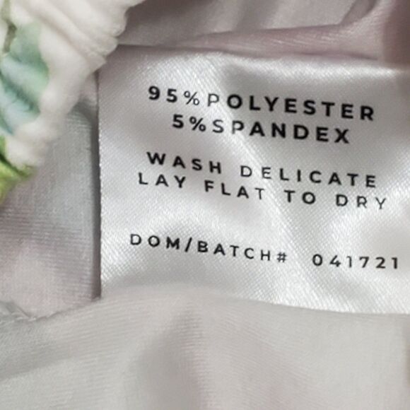 Sugar Bee Womens Sz XL Pajama Shorts Set Pink Succulent Button Front - Picture 11 of 16